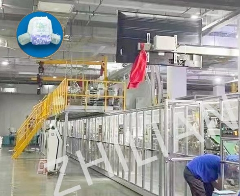 350 pcs / min 500 pcs / min Pull Up Diaper Machine Baby