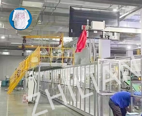 450pcs/min Baby Pull Up دستگاه پوشک آموزش شلوار